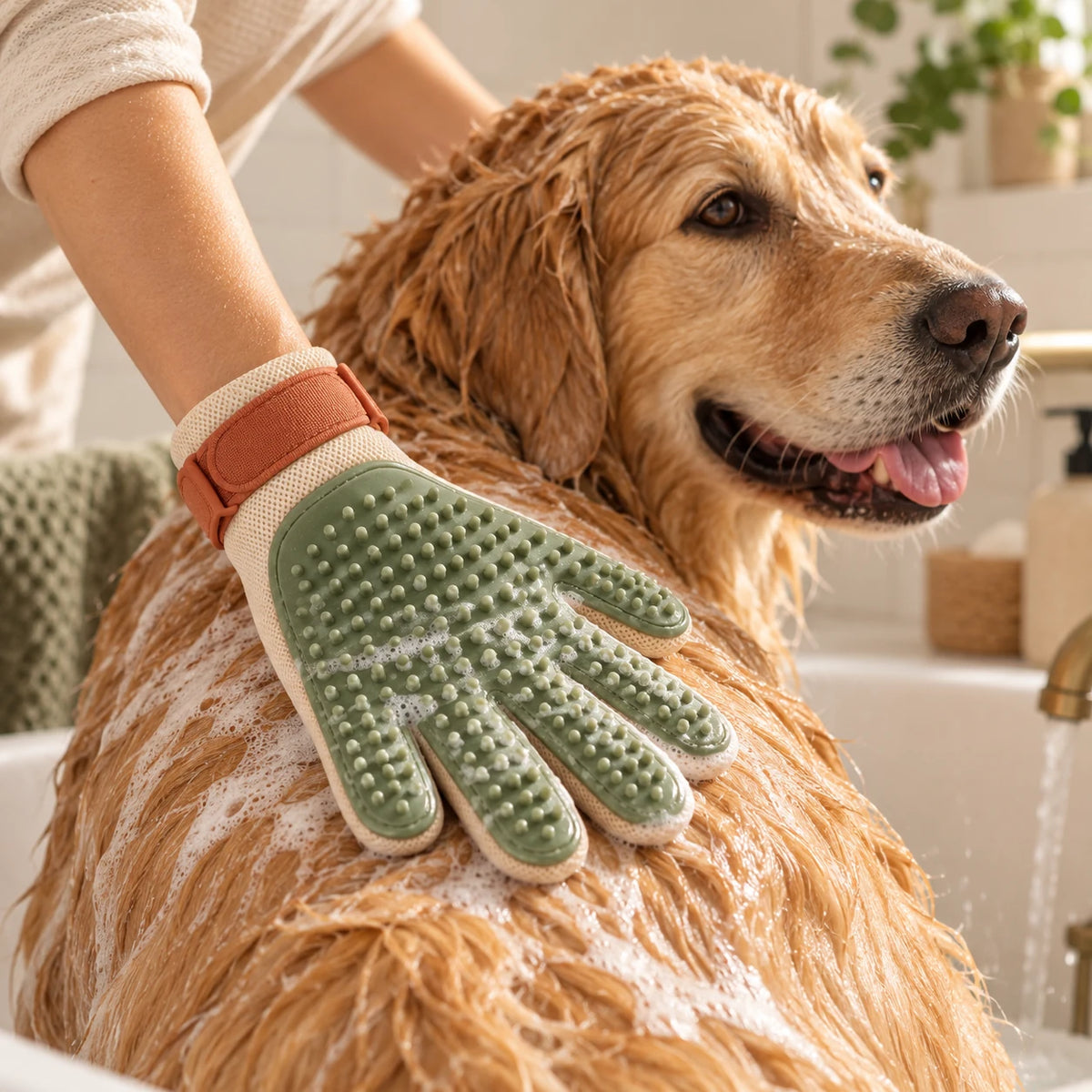 Bath Massage Mitt lifestyle view